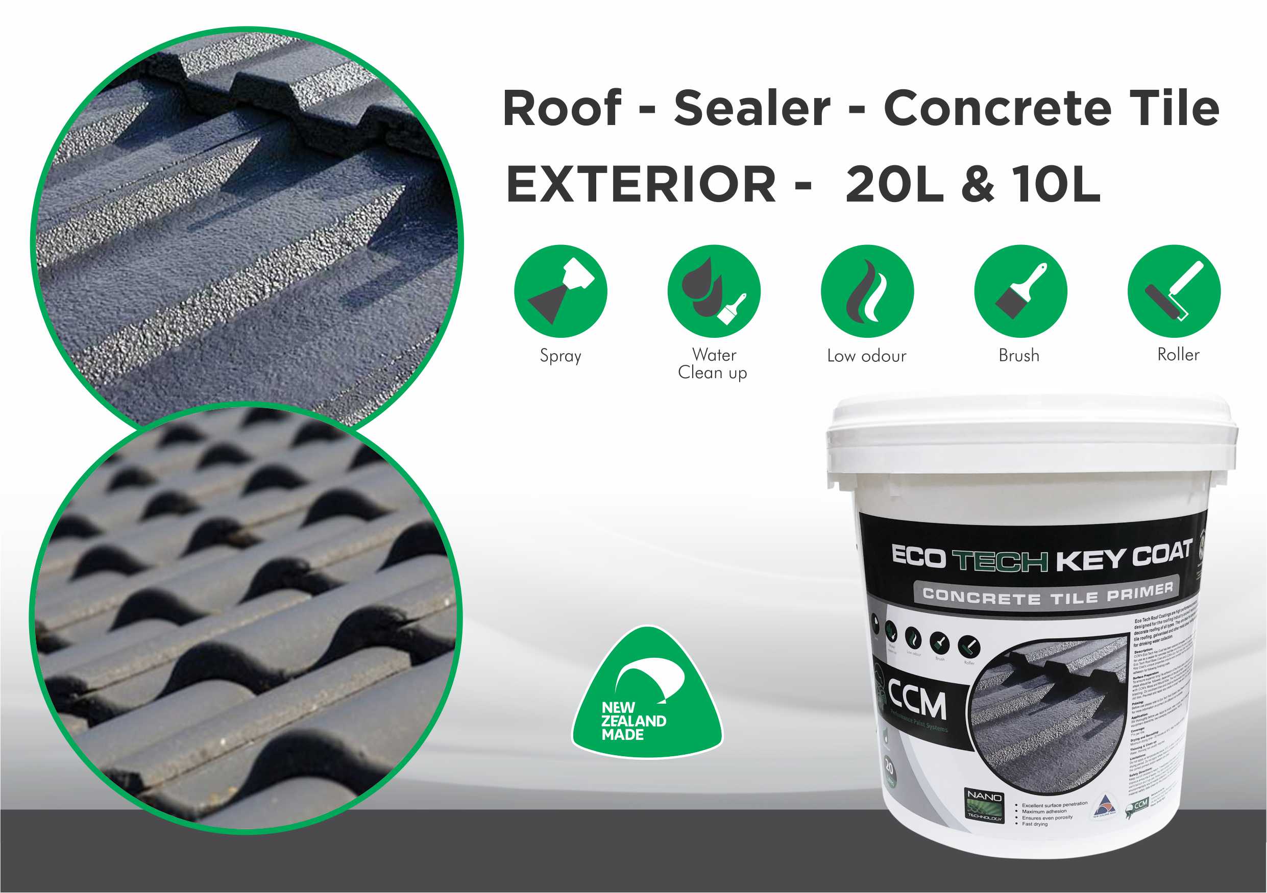 Roof Sealer Concrete Tile Paint Tech NZ