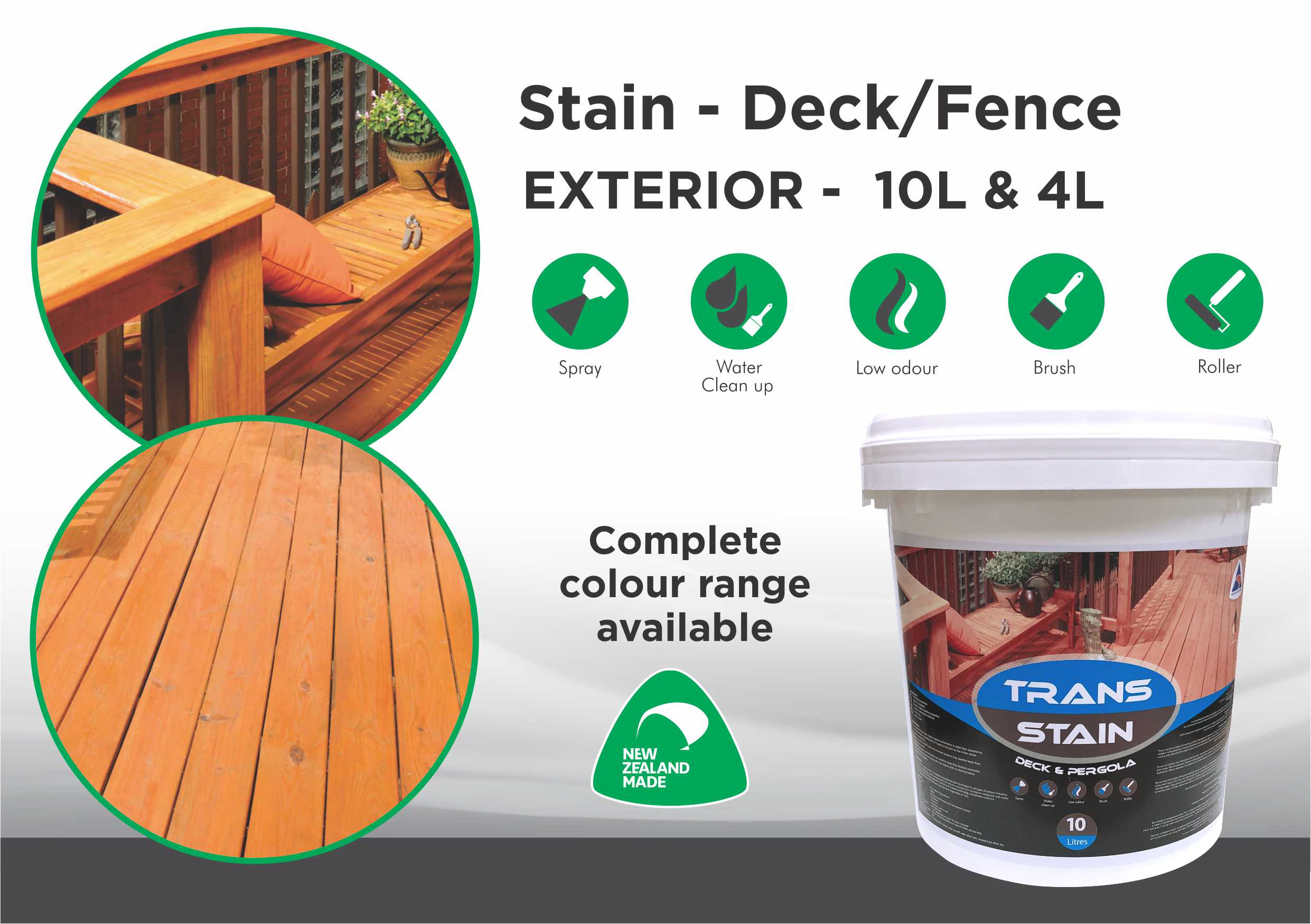 Stain Deck/Fence Water Based Paint Tech NZ
