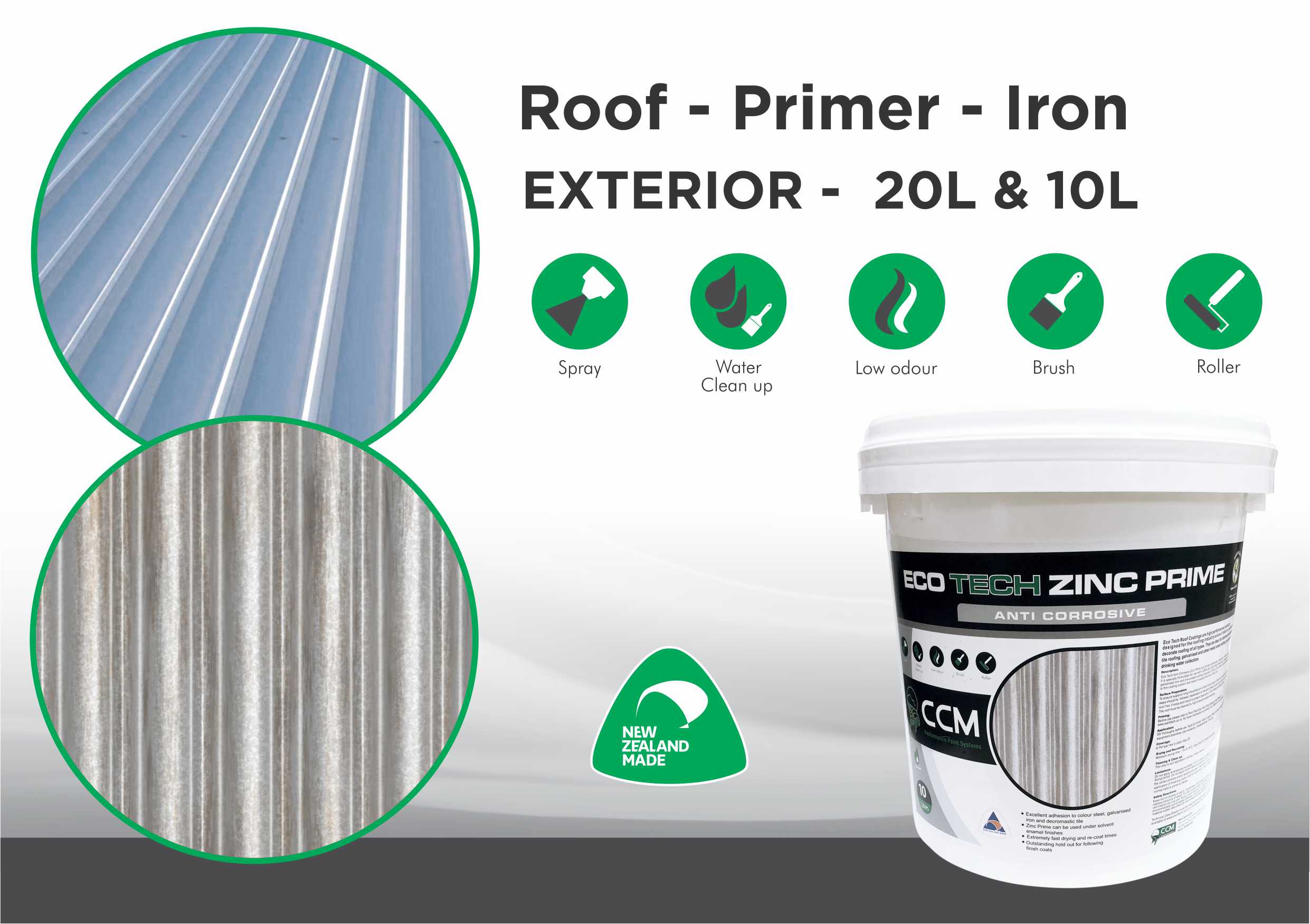 Roof | Primer | Iron | 15L – Paint Tech NZ